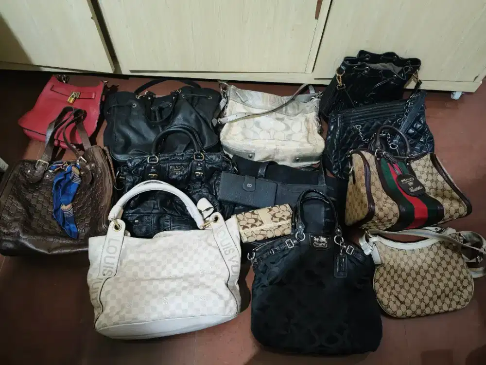 Jual borongan tas branded dan kulit asli