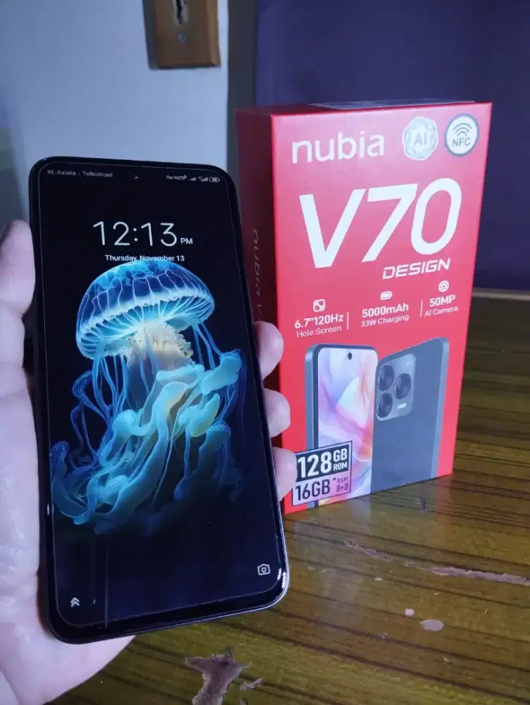 SAT SET ZTE NUBIA V70 DESIGN 8/128GB 1 BULAN PAKAI FULL SET