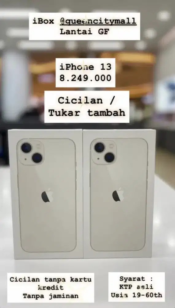 IPHONE 13 CICILAN 0% TANPA KARTU KREDIT