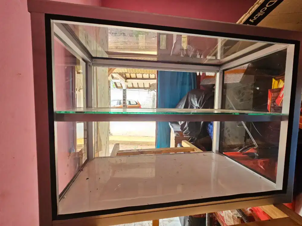 Jual etalase kaca kotak makanan