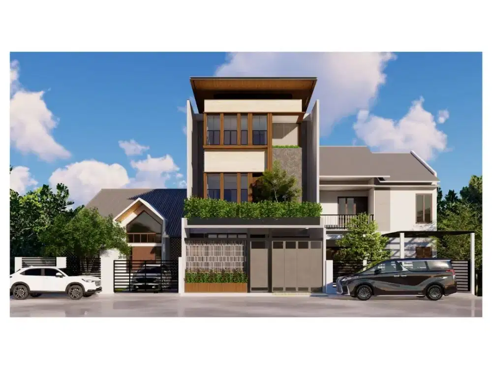 Rumah Moderen Tropis Kontemporer di Jakarta Selatan - PR 13113