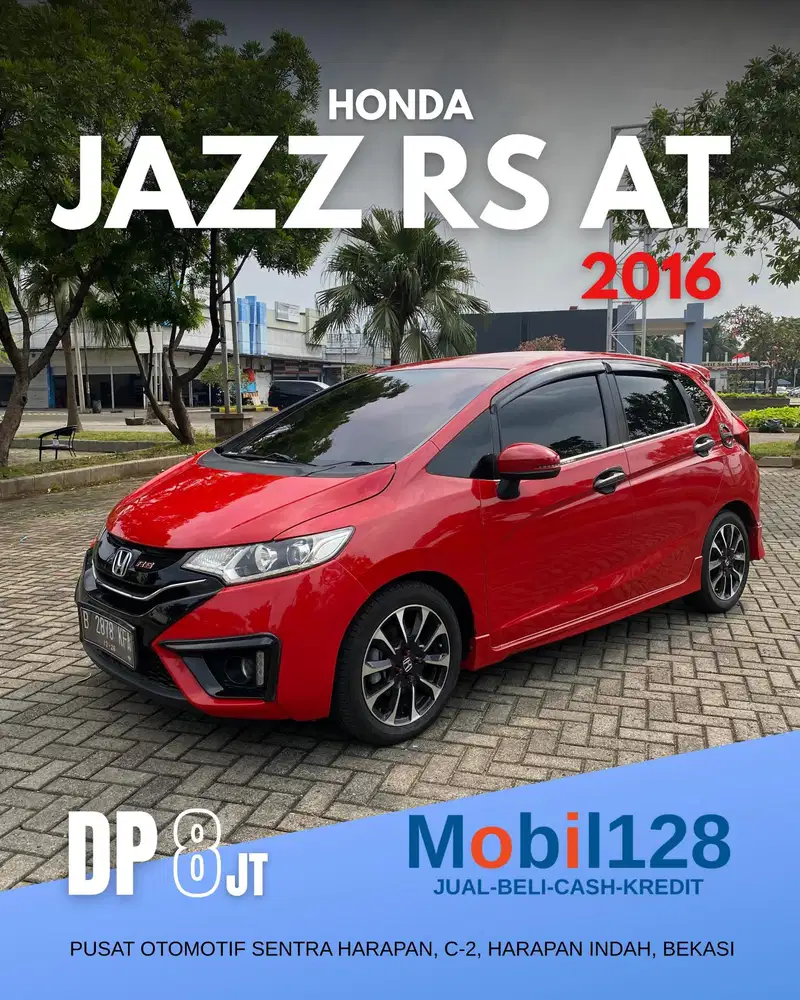 [MURAH DP 8Jt] Honda Jazz RS AT 2016, Merah