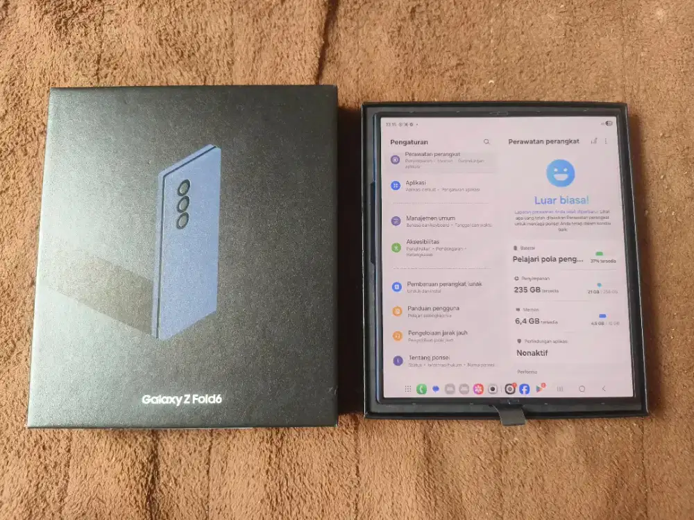 SAMSUNG FOLD 6 256 GARANSI LIKENEW