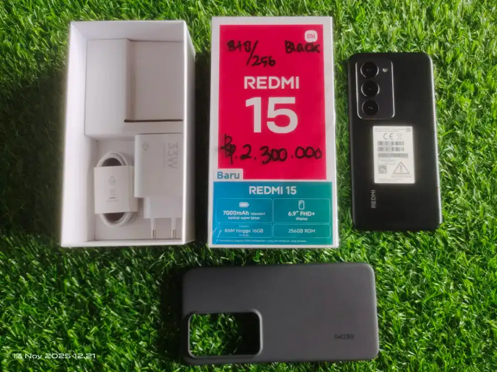Xiaomi Redmi 15 8/256Gb Pakai 1 Hari Garansi Resmi 15 Bulan Fullset