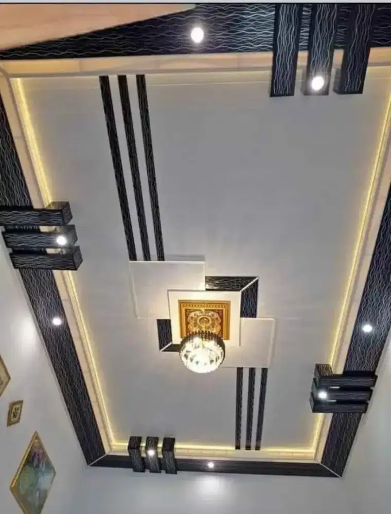 Pemasangan plafon PVC