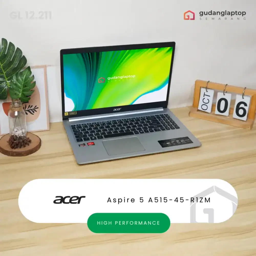 ACER Aspire 5 A515-45-R1ZM
AMD Ryzen 5 - 5500U 8GB/512GB