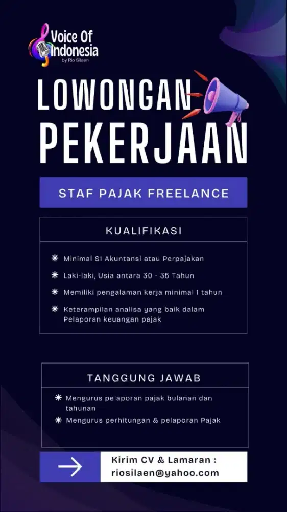 Loker Staf Pajak Freelance