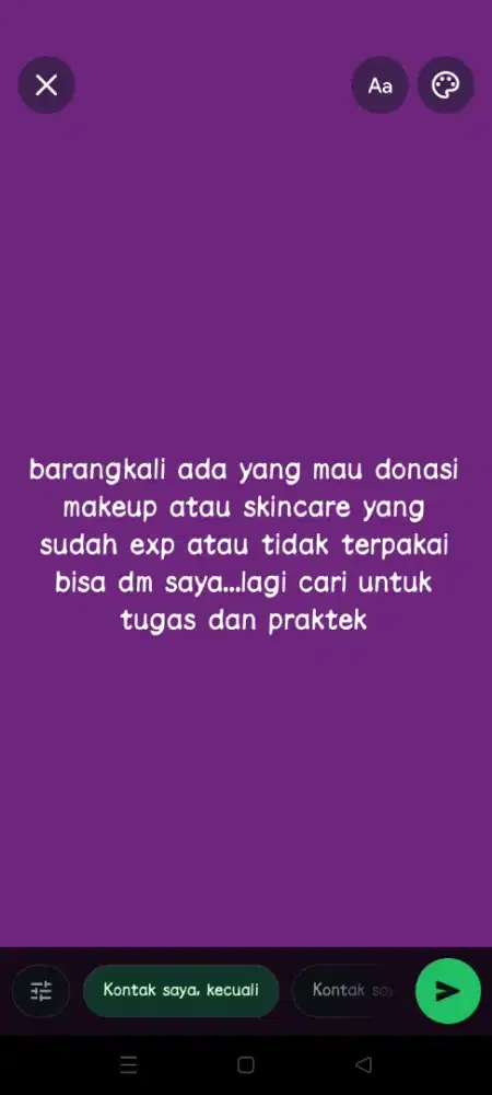 DONASI MAKEUP DAN SKINCARE EXP ATAU TIDAK TERPAKAI