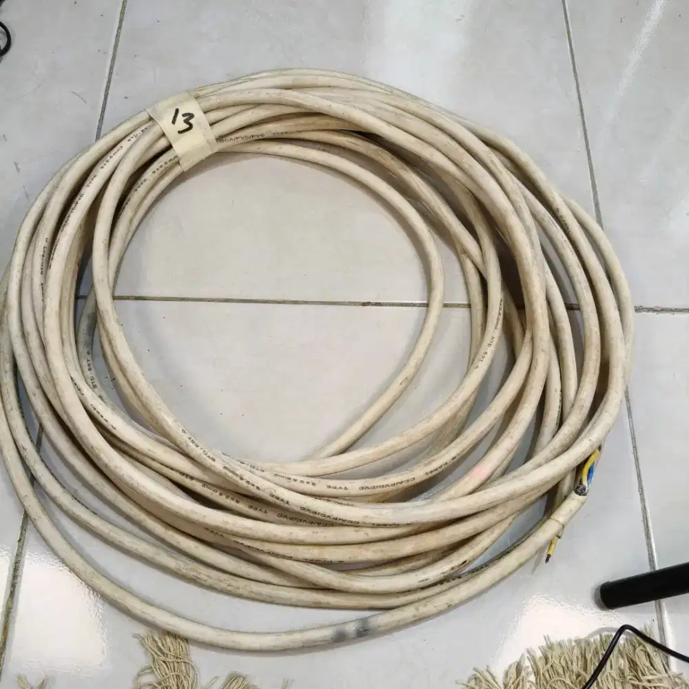 kabel listrik 13m engkel 3x2.5 ac audio genset sound dekor bengkel
