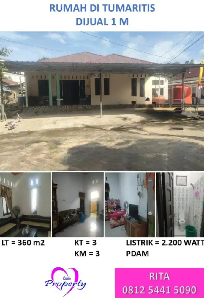 DIJUAL RUMAH DI TUMARITIS