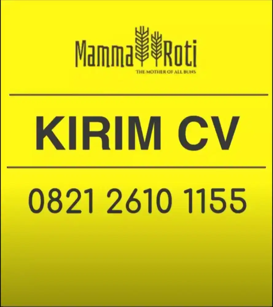 DI CARI CEPAT KARYAWAN ( Mamma roti Sedati )