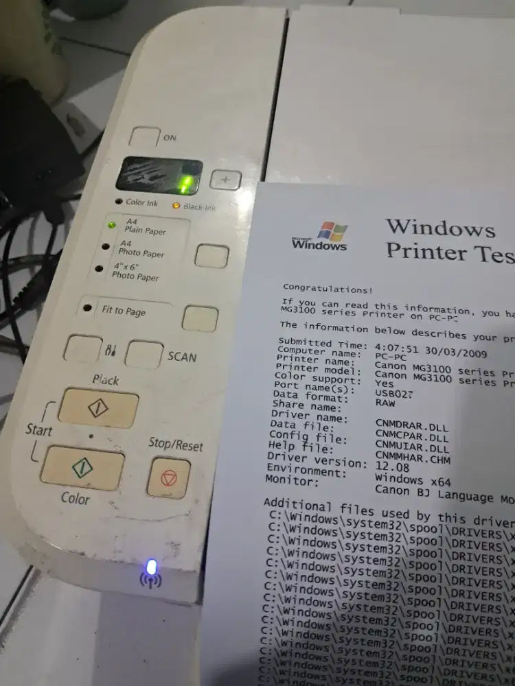 Printer canon 3170 wifi al in one.murih aja
