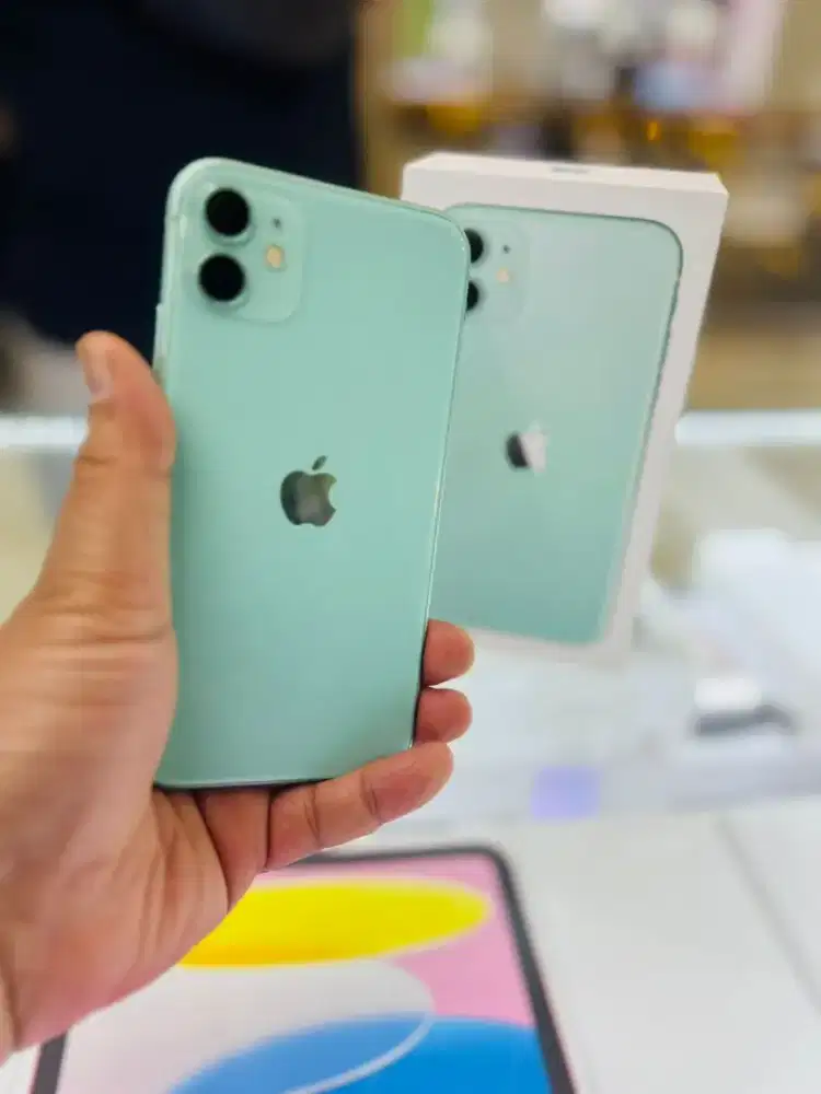 iPhone 11 128 GB Green Inter Fullset BH 74% original