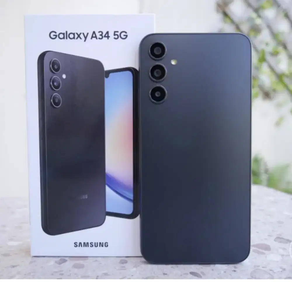 Murah hp Samsung A34 5G 8/256 lkp grs resmi, bs TT