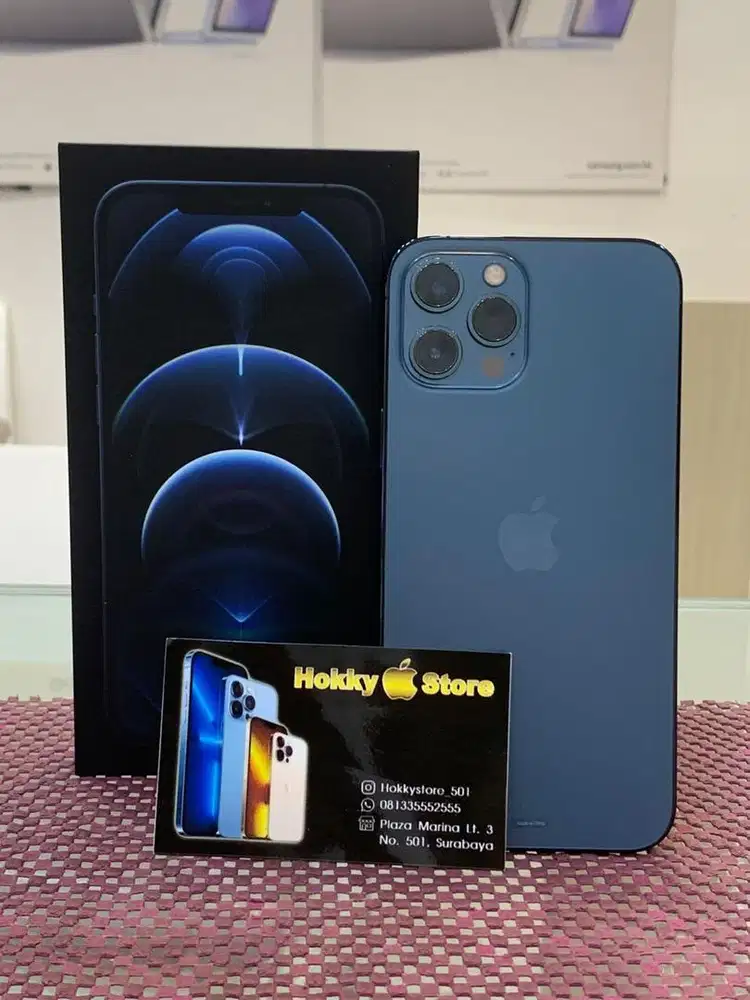 Iphone 12promax/256gb pacific blue ex ibox bh 81%