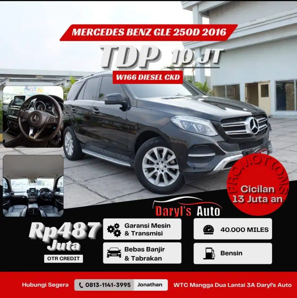 DO 10 Juta Mercedes Benz GLE 250D CDI 2016