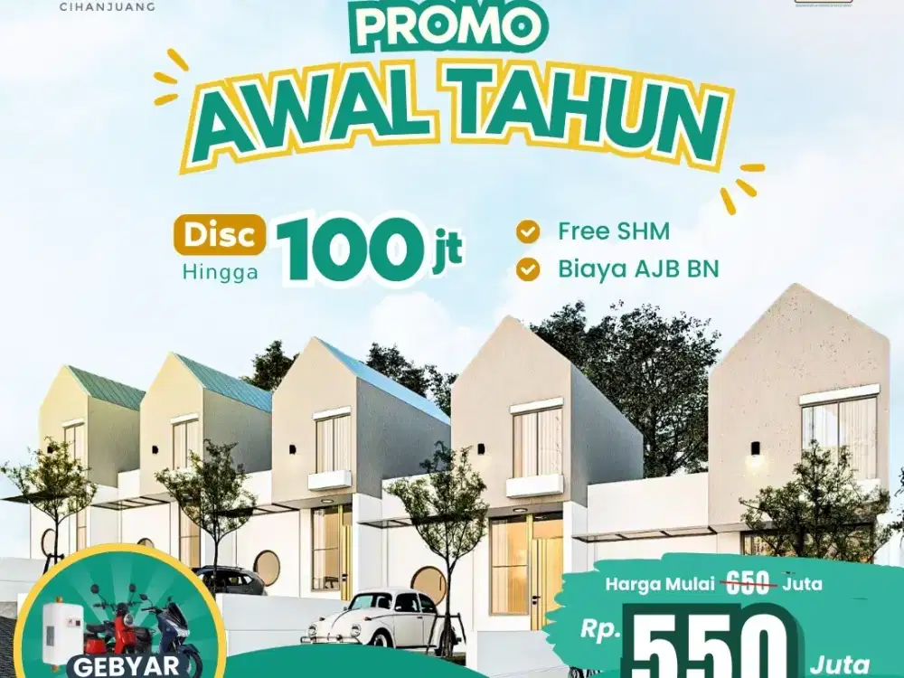 Jangan Lewatkan! Rumah Minimalis Cihanjuang Harga Murah Lokasi Bagus!