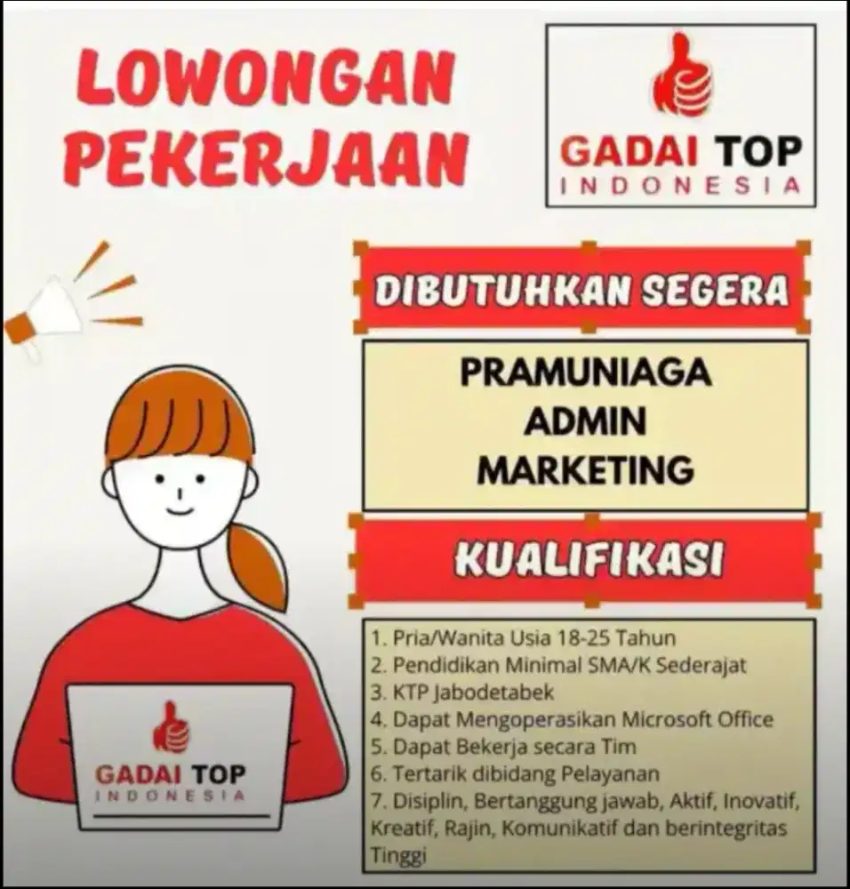 LOKER GADAI TOP INDONESIA