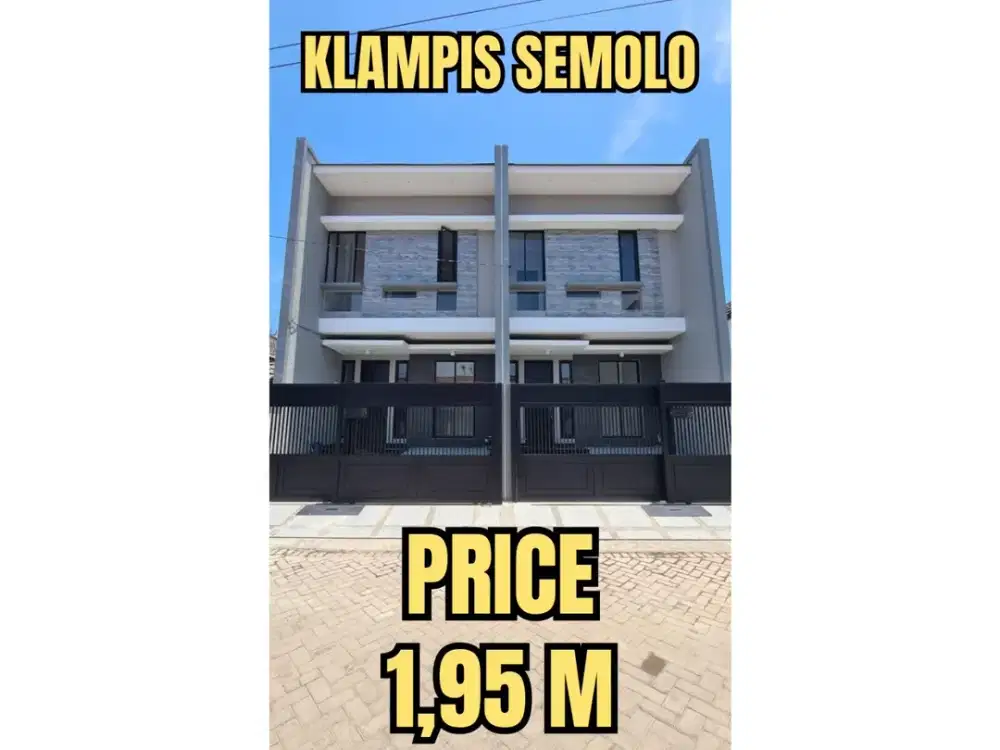 ‼️BARU GRESS 2 UNIT ‼️ RUMAH KLAMPIS SEMOLO SEMOLOWARU MANYAR NGINDEN. SELANGKAH SUPERMARKET HOKKY dan MERR, SURABAYA TIMUR