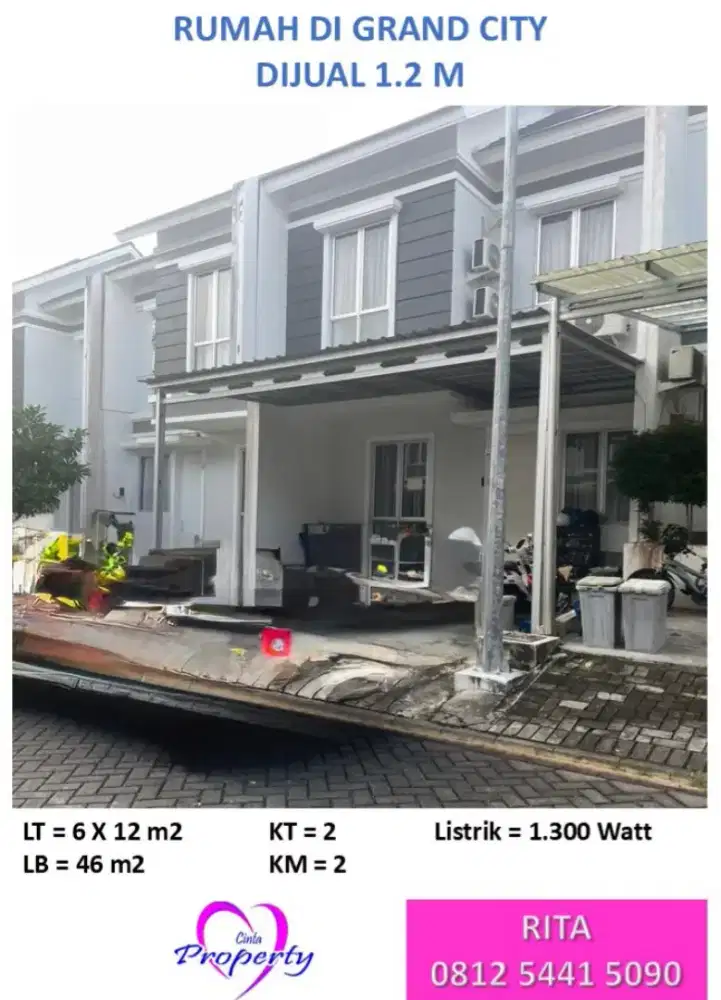 DIJUAL RUMAH DI GRAND CITY