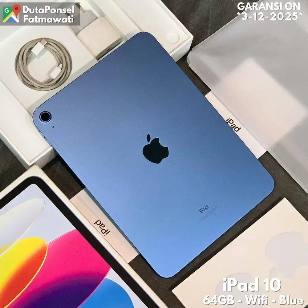 IPAD 10 64GB WIFI BLUE GARANSI