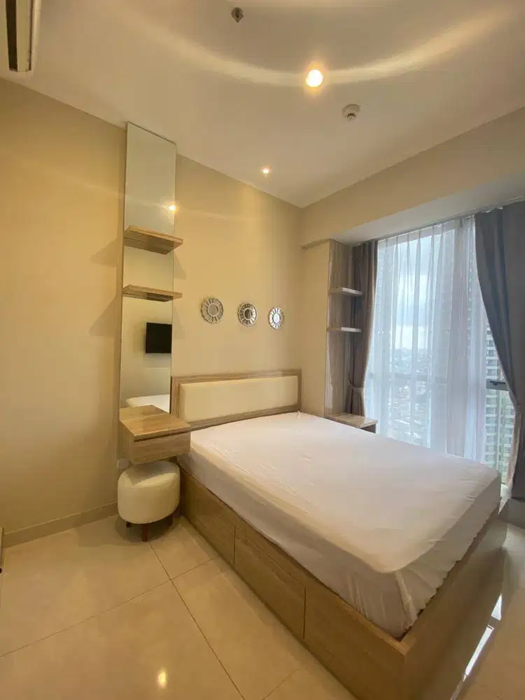 DISEWAKAN CONDO TAMAN ANGGREK RESIDENCES 1+1 BEDROOM FULLY FURNISH