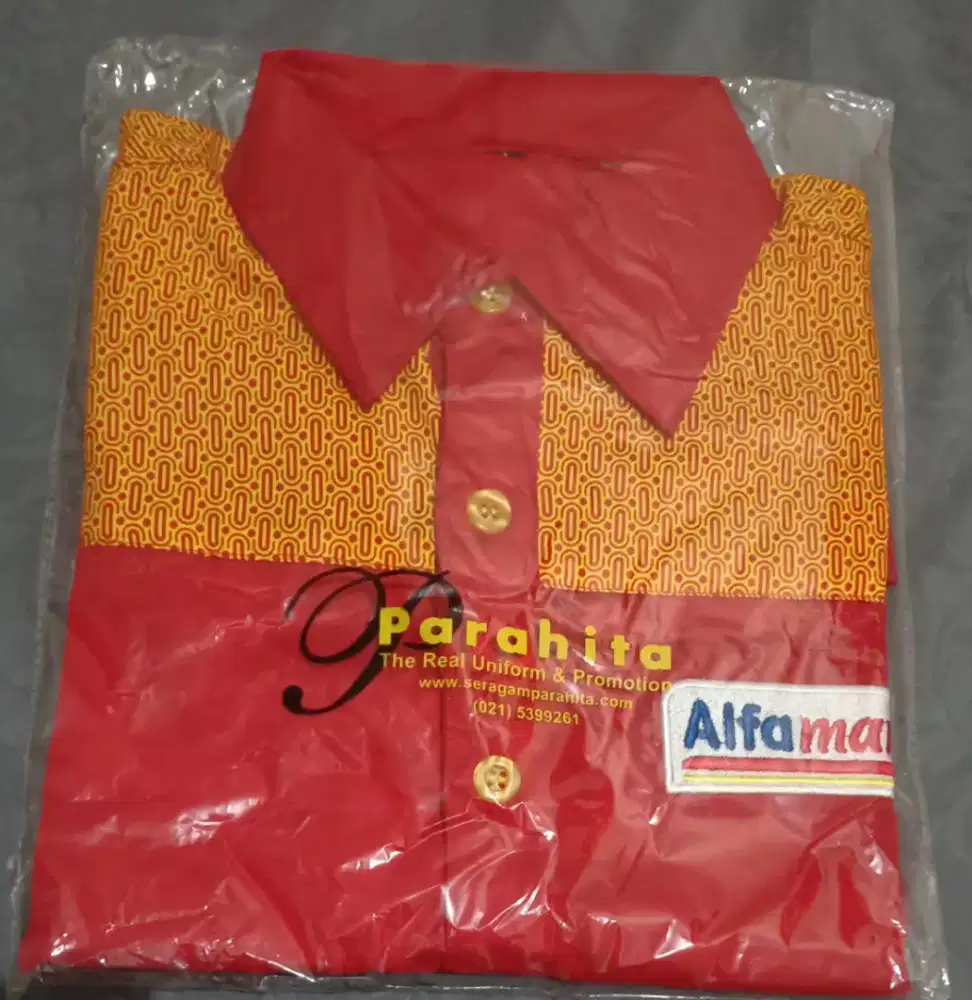 Seragam Kerja Alfamart Terbaru Bahan Premium Unisex