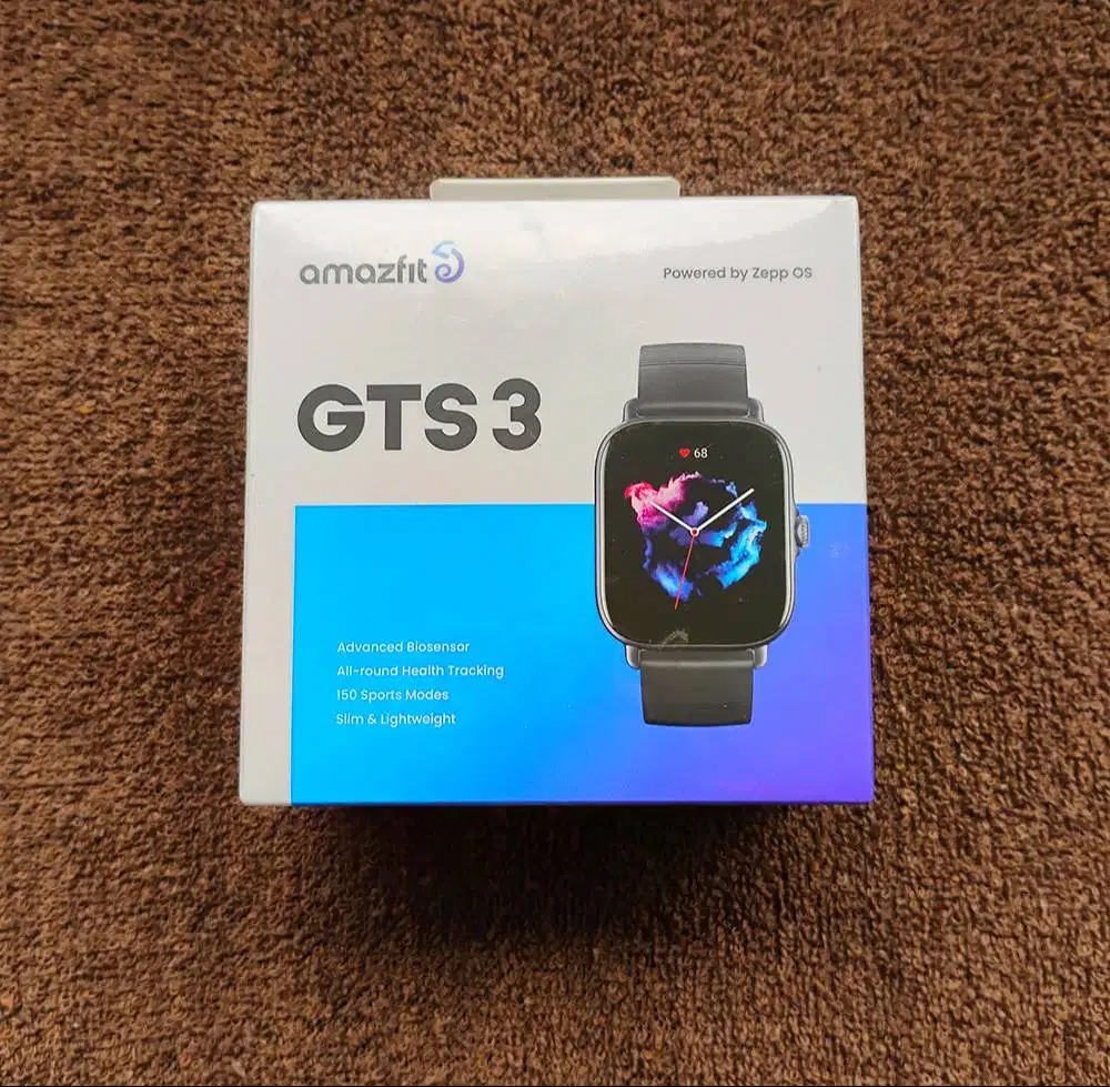 [NEW/BNIB] Amazfit GTS 3 Black amoled GPS SpO2 altimeter barometer