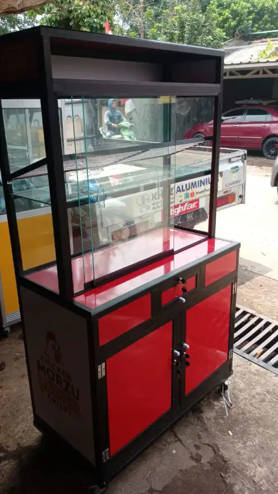 Gerobak Etalase Ukuran 4x4
