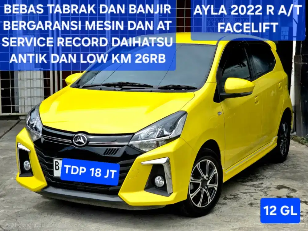 Daihatsu Ayla 2022 R AT Model 2021 GR G 2020 X Kuning Trd