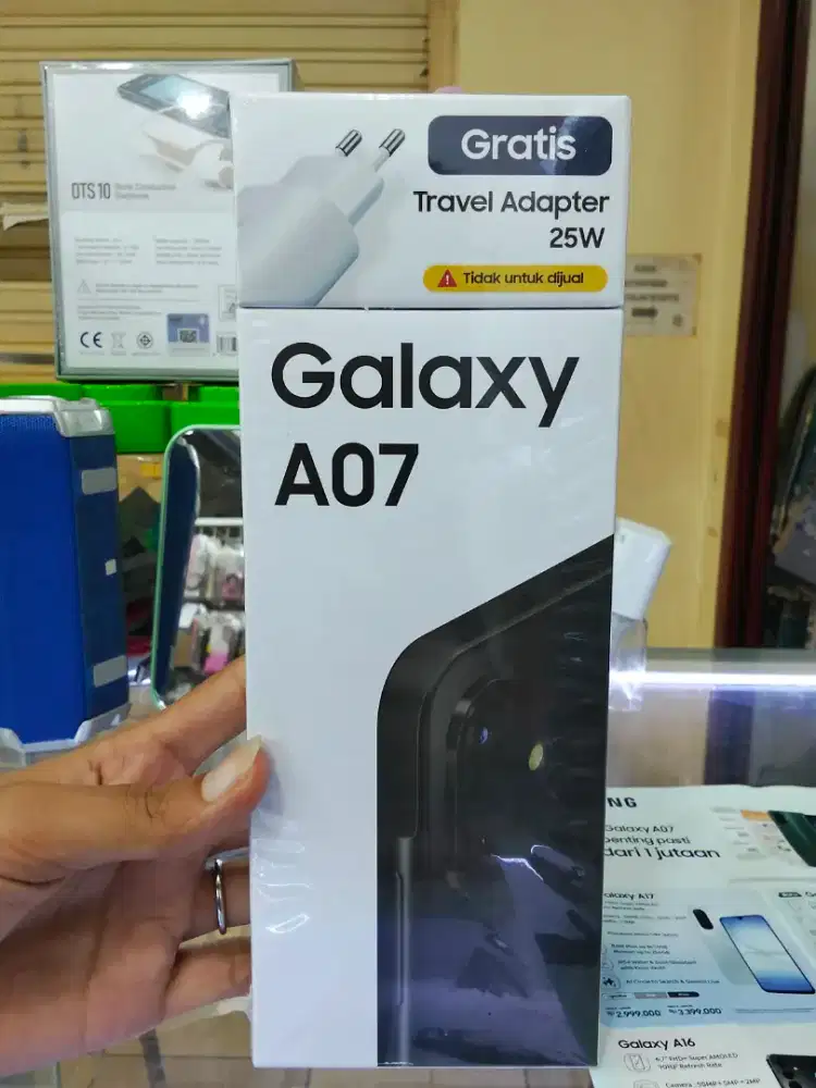 Samsung galaxy A07 6/128gb black, garansi resmi 1 tahun