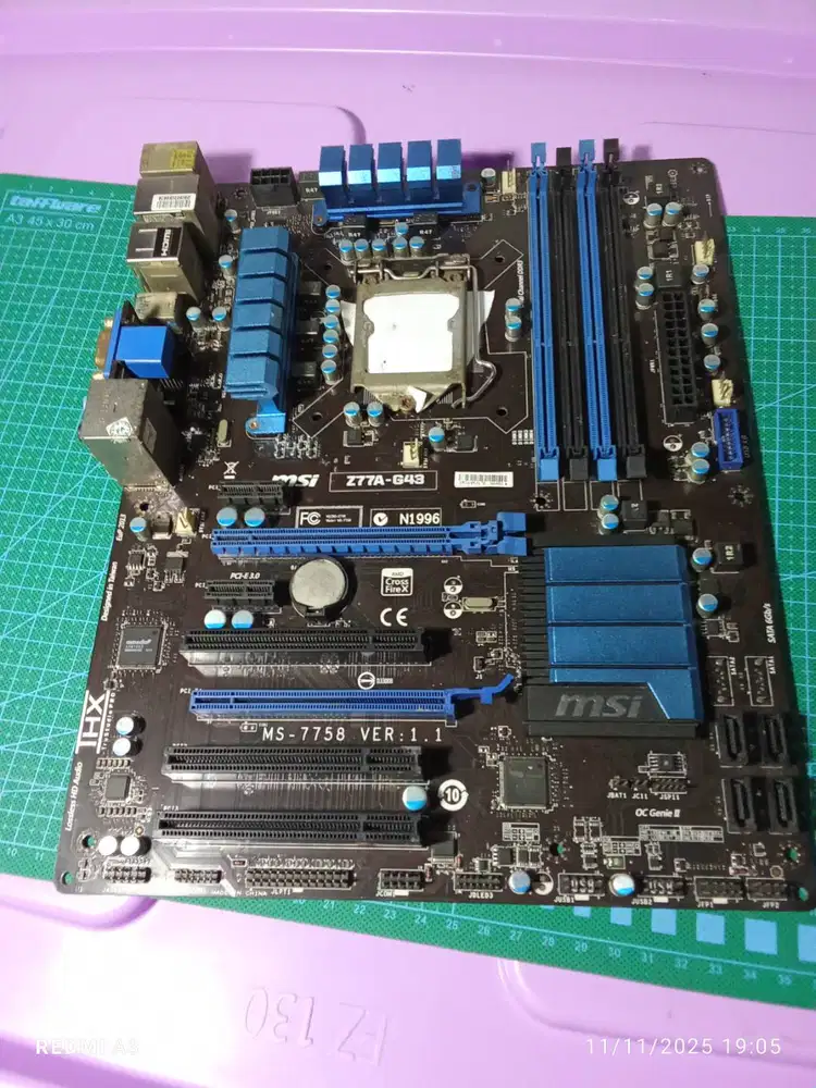 Motherboard MSI Z77A-G43 Bahan Service dan Sparepart