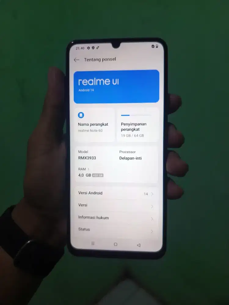 Realme Note 60 Ram 4/64 Batangan aja