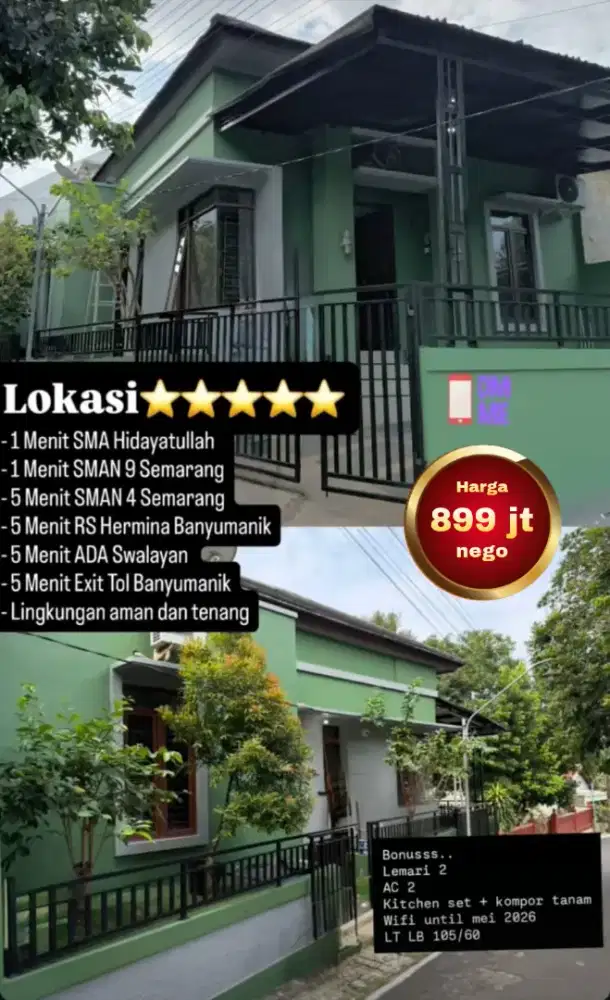 Dijual Rumah Murah Strategis Di Cemara Banyumanik