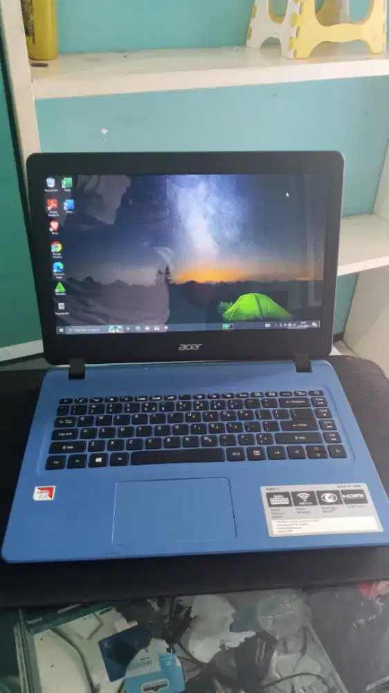 Jual cepat laptop Acer A4 HDD 500gb baterai & keyboard baru muraahh