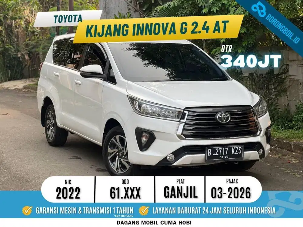 INNOVA 2.4 G DIESEL AT 2022 PUTIH FAVORIT