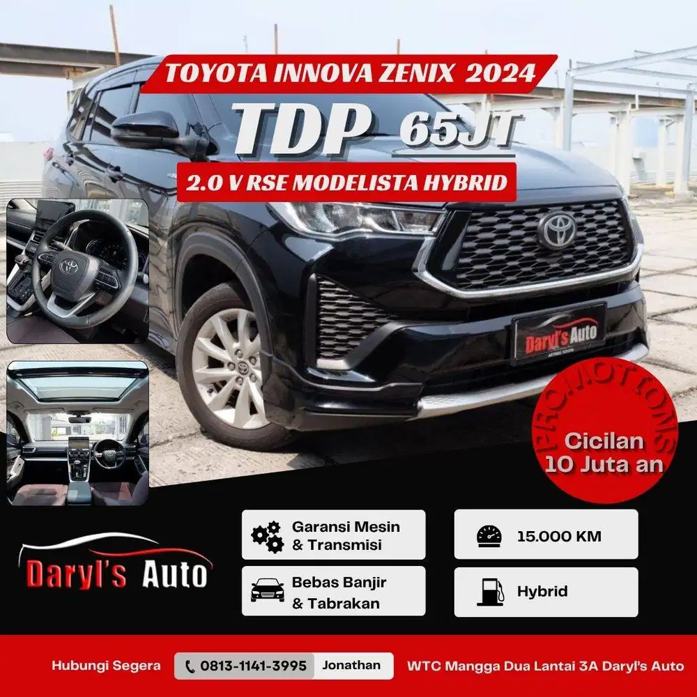 [LOW KM] DP 65 Juta Toyota Innova Zenix V Hybrid Modelista RSE 2024