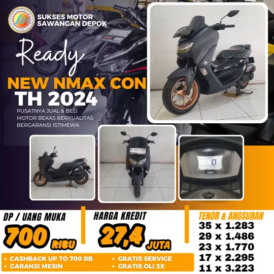 BERGARANSI CASH KREDIT YAMAHA ALL NEW NMAX CON TH 2024 UNIT MULUS