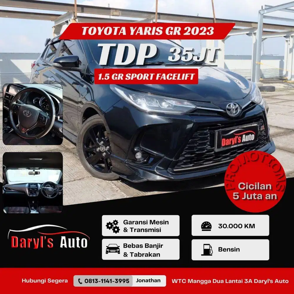 DP 35 Juta Toyota Yaris GR Sport Facelift 2023