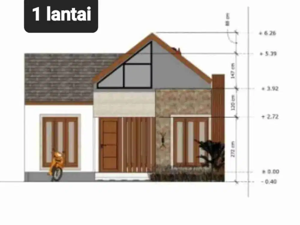 JUAL RUMAH INDEN lantai 1 di keramas,lingkungan villa