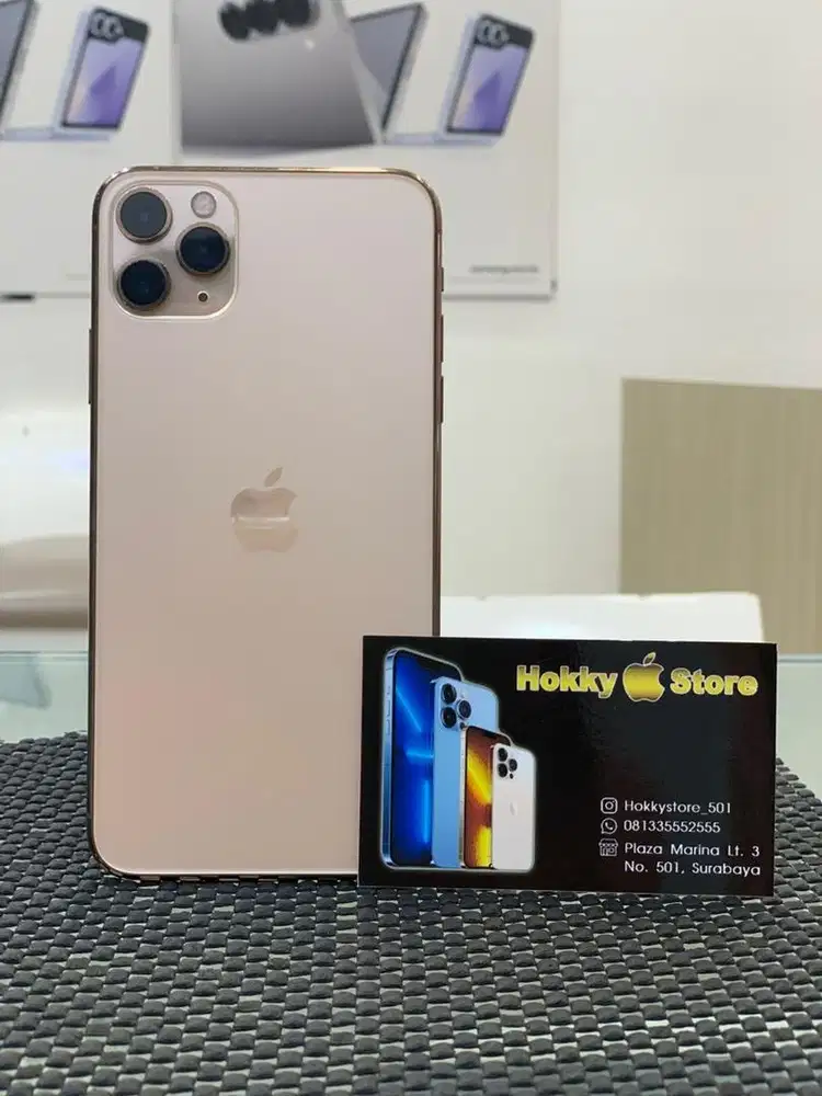 Iphone 11promax/64gb Gold ex ibox bh 82% Sebatang kara