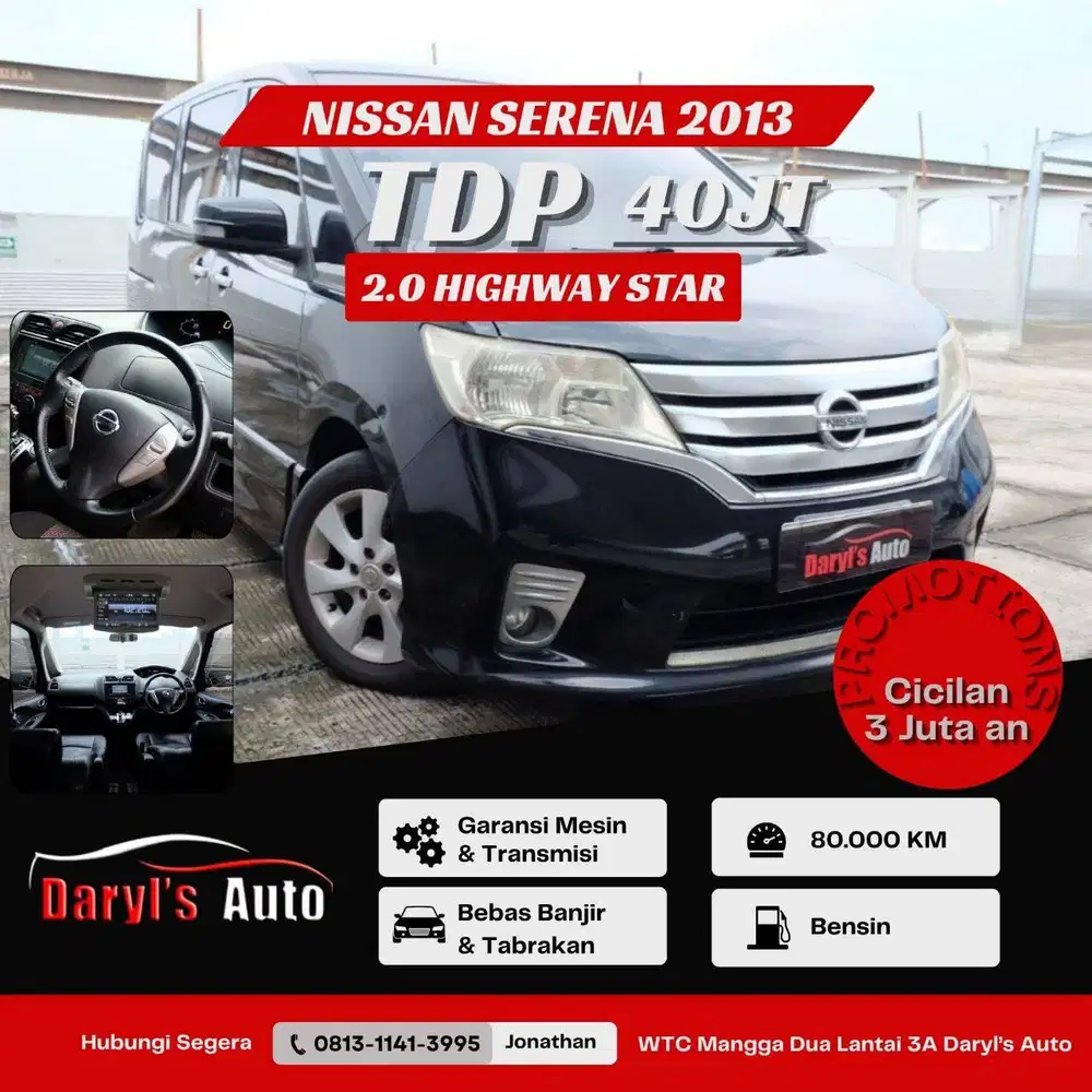 DP 40 Juta Nissan Serena HWS 2013 2.0