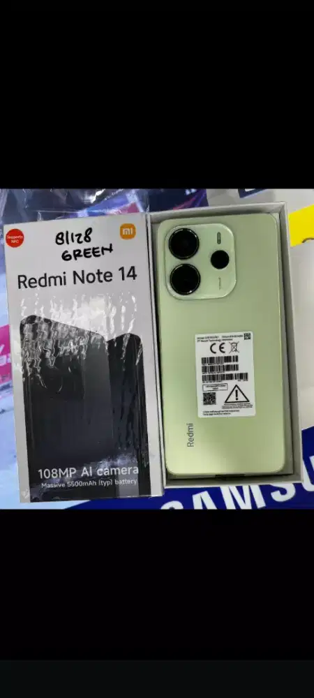 Redmi Note 14 8/128 warna: Green,Black