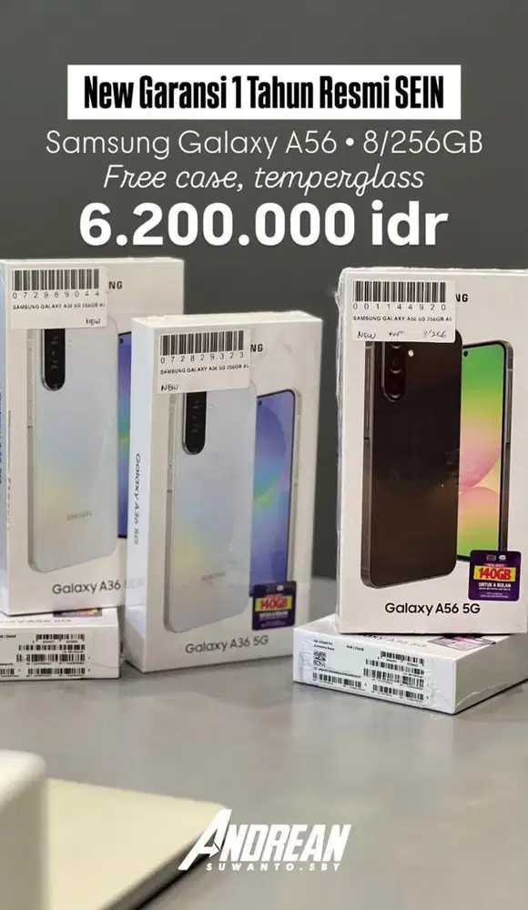 New Samsung A56 5G 8/256gb