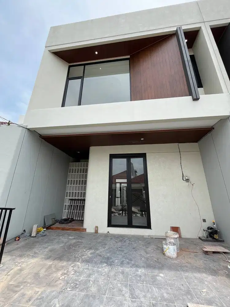 Rumah Gress Modern Minimalis Surabaya Timur KLAMPIS SEMOLO