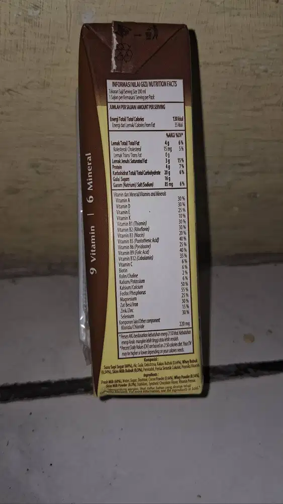 Susu untuk dapur mbg