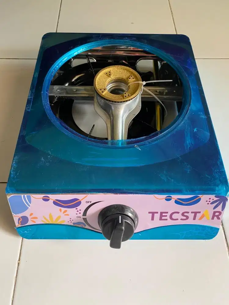 TECSTAR KOMPOR GAS 1 TUNGKU STAINLESS TGS 322 SS BARU MURAH