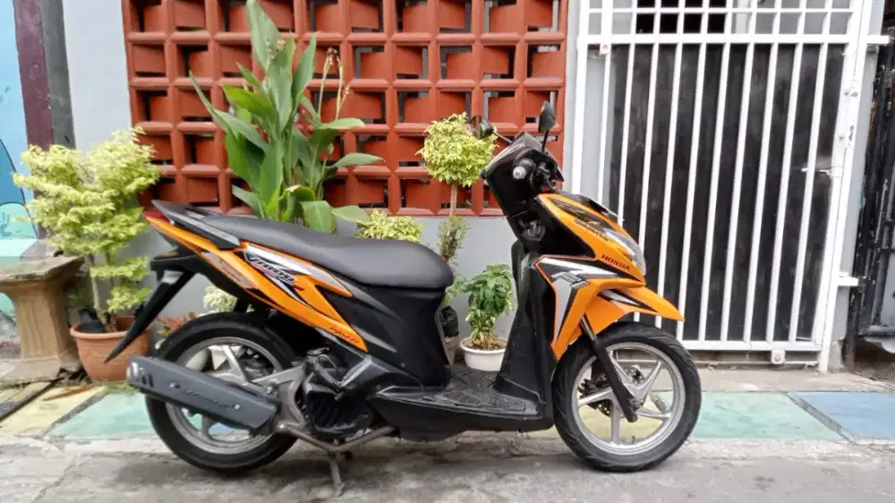 vario 125 fi 2012 oranye mesin normal body mulus