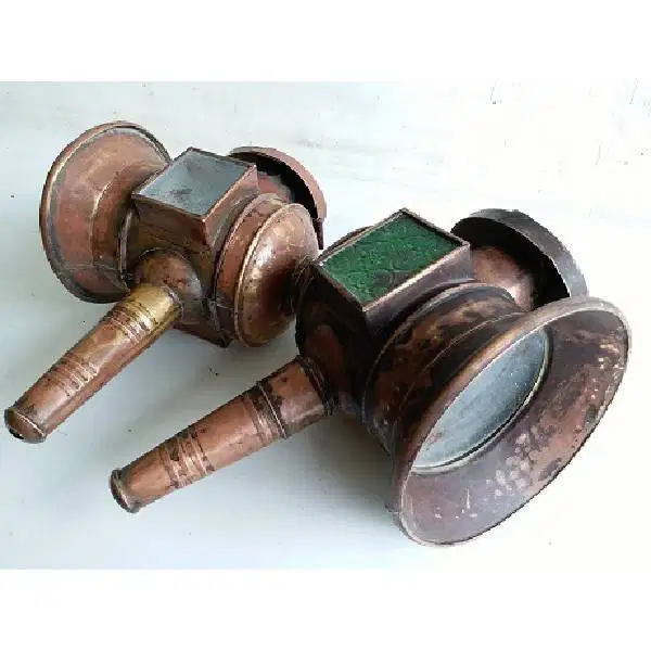 Vintage antik lampu Bendi /lampu Dokar /lampu andong kuno 2 pcs