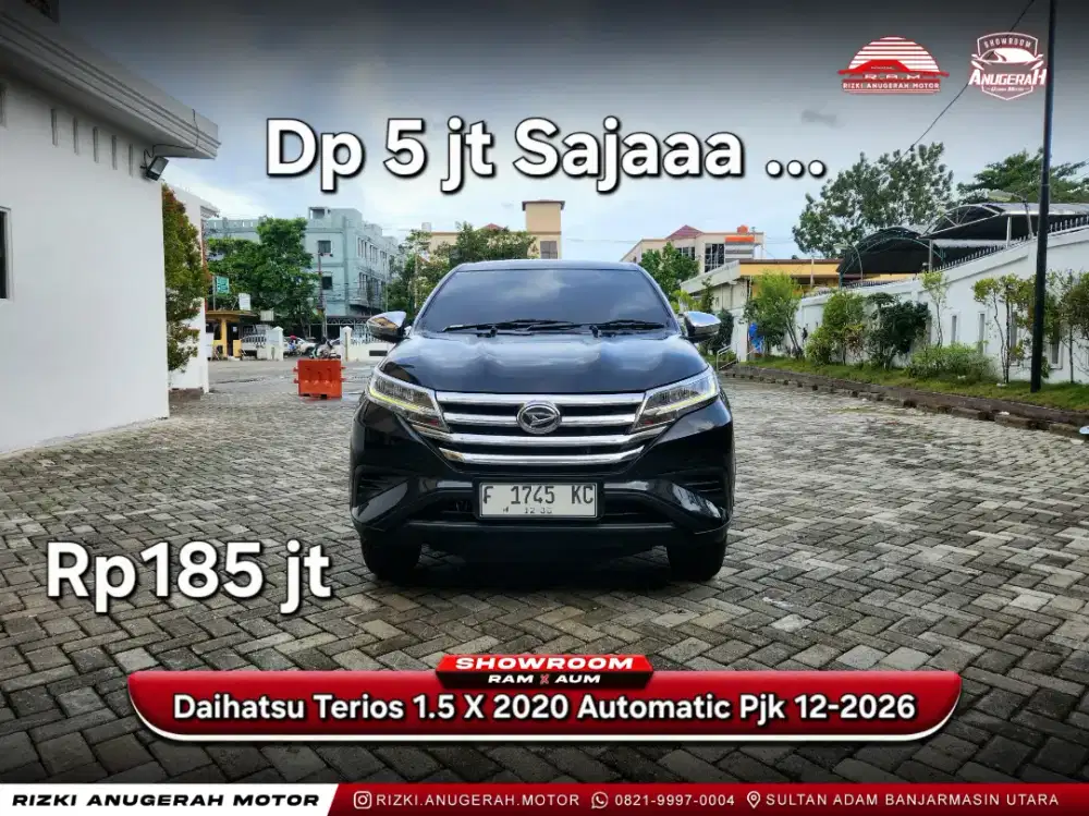 Dp 5jt Daihatsu Terios 1.5 X AT 2020 Pjk 12-2026 (Full 13 bulan)